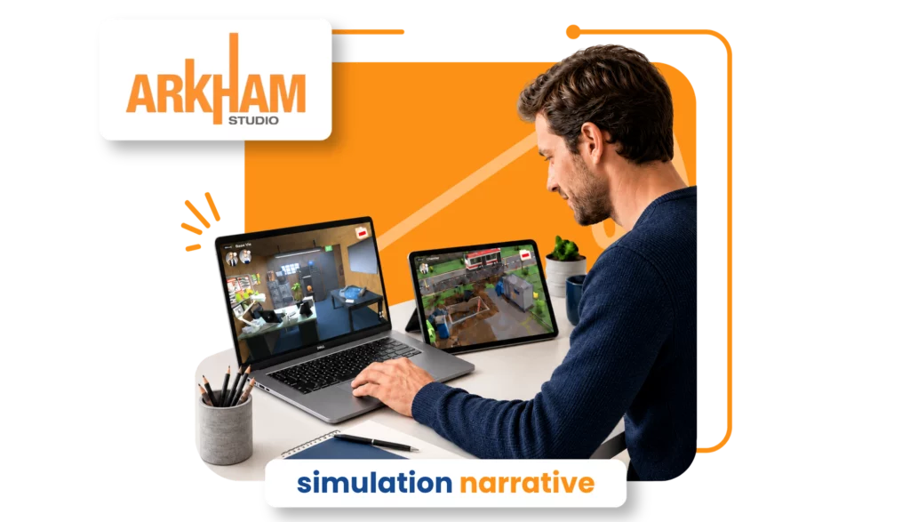 visuel présentant une simulation narrative