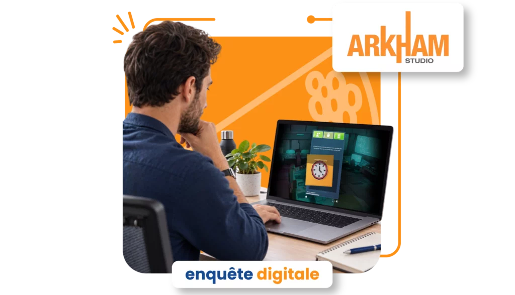 visuel présentant une enquête digitale