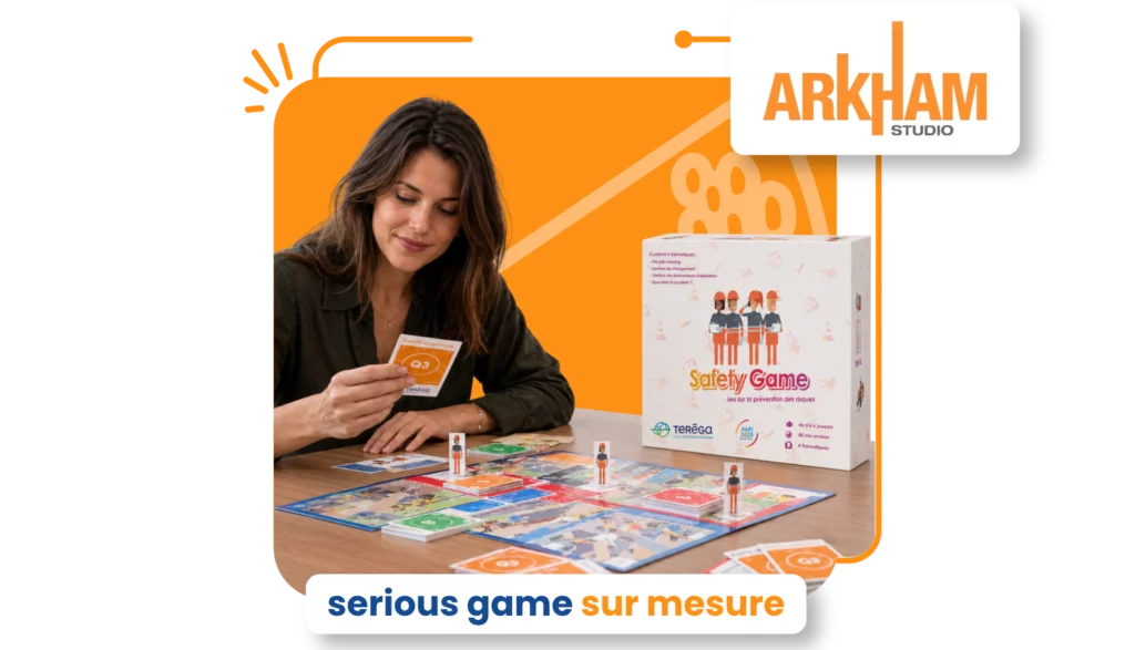visuel présentant un serious game sur mesure